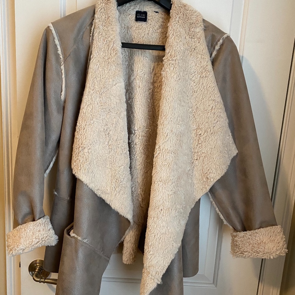 HELLO Softness...Faux Shearling Lined Jacket